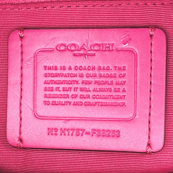 Coach Charlie Mini Backpack in Pebble Leather and Nylon Pink F38263 main image 15